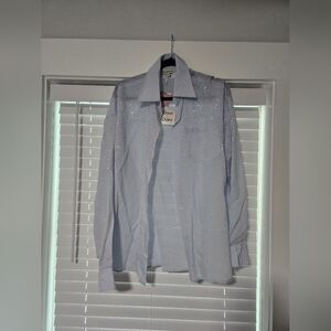 Davi & Dani Rhinestone Button Up Top (Large)